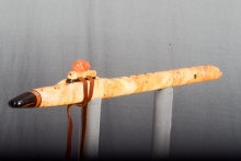 Yellow Cedar Burl Native American Flute, Minor, Mid A-4, #N25A (1)